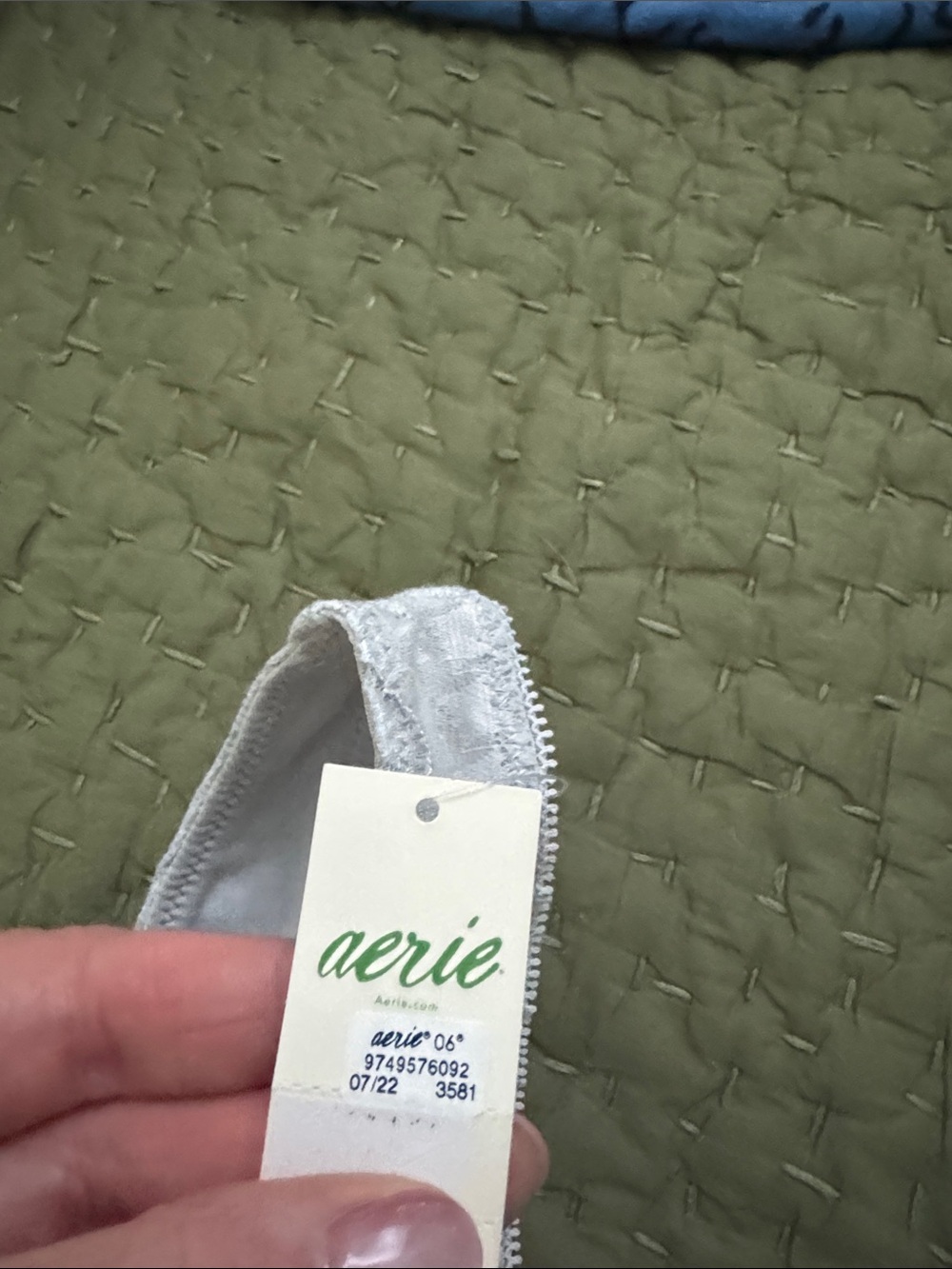 Aerie Dover /Gray Lace Bralette Tank - Picture 2 of 7